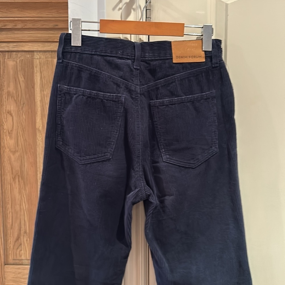 DENIM FORUM ARITZIA the Joni high rise loose 29L blue corduroy - Picture 6 of 14